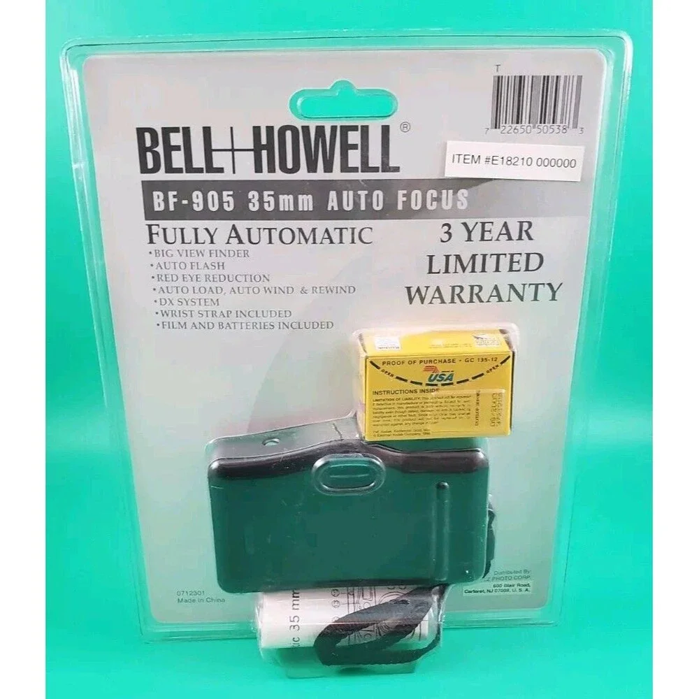 Bell Howell BF-905 Fully Automatic 35mm Auto Focus - NOS, Sealed
